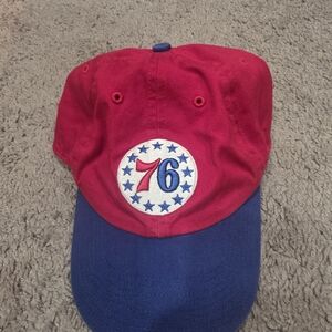 Red and Blue 76ers Cap